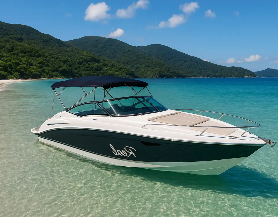 Lancha em Lopes Mendes Ilha Grande angra-ilha.com.br