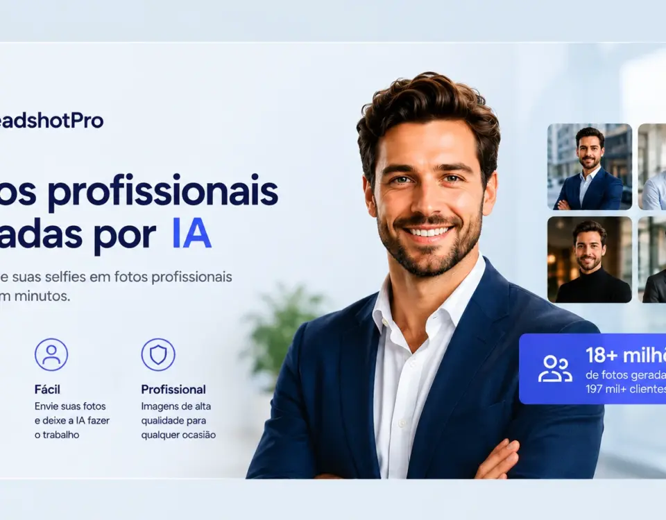 Fotos profissionais feitas com ia